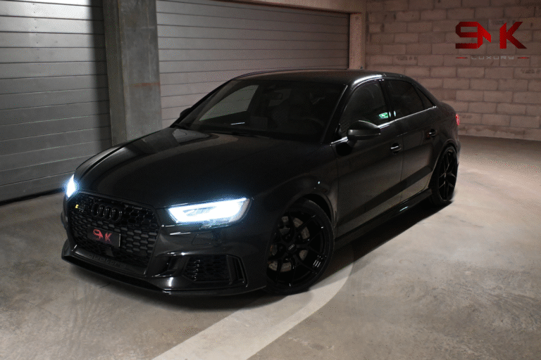 Audi RS3 de 2017 disponible à la location chez SMK Luxury
